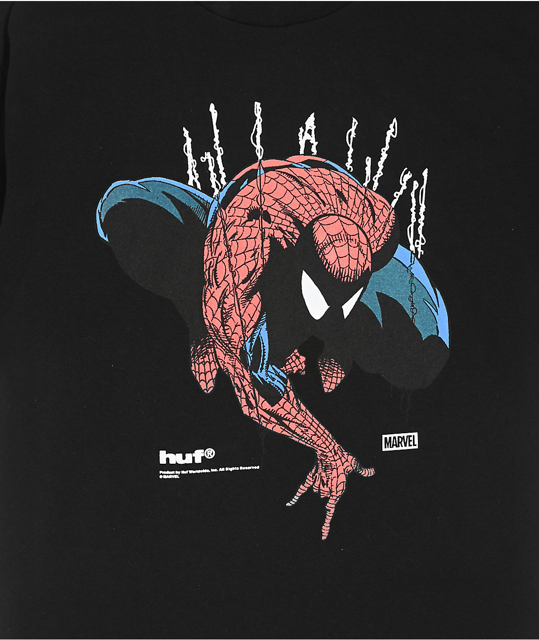 HUF x Spider-Man Kids Perceptions Black T-Shirt