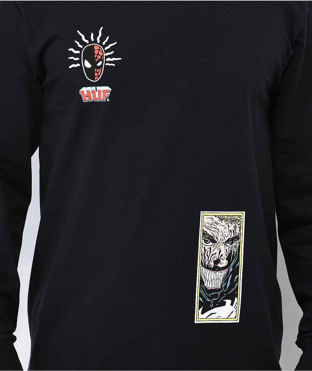 HUF x Spider-Man Spidey Sense Black Long Sleeve T-Shirt