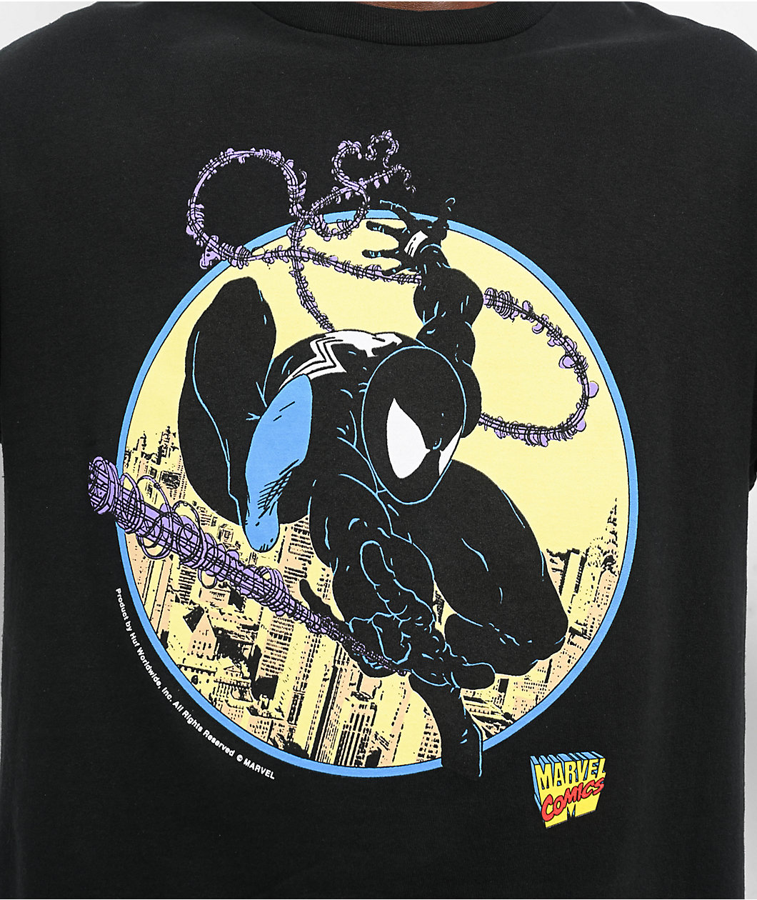 HUF x Spider-Man Three Hundred Black T-Shirt