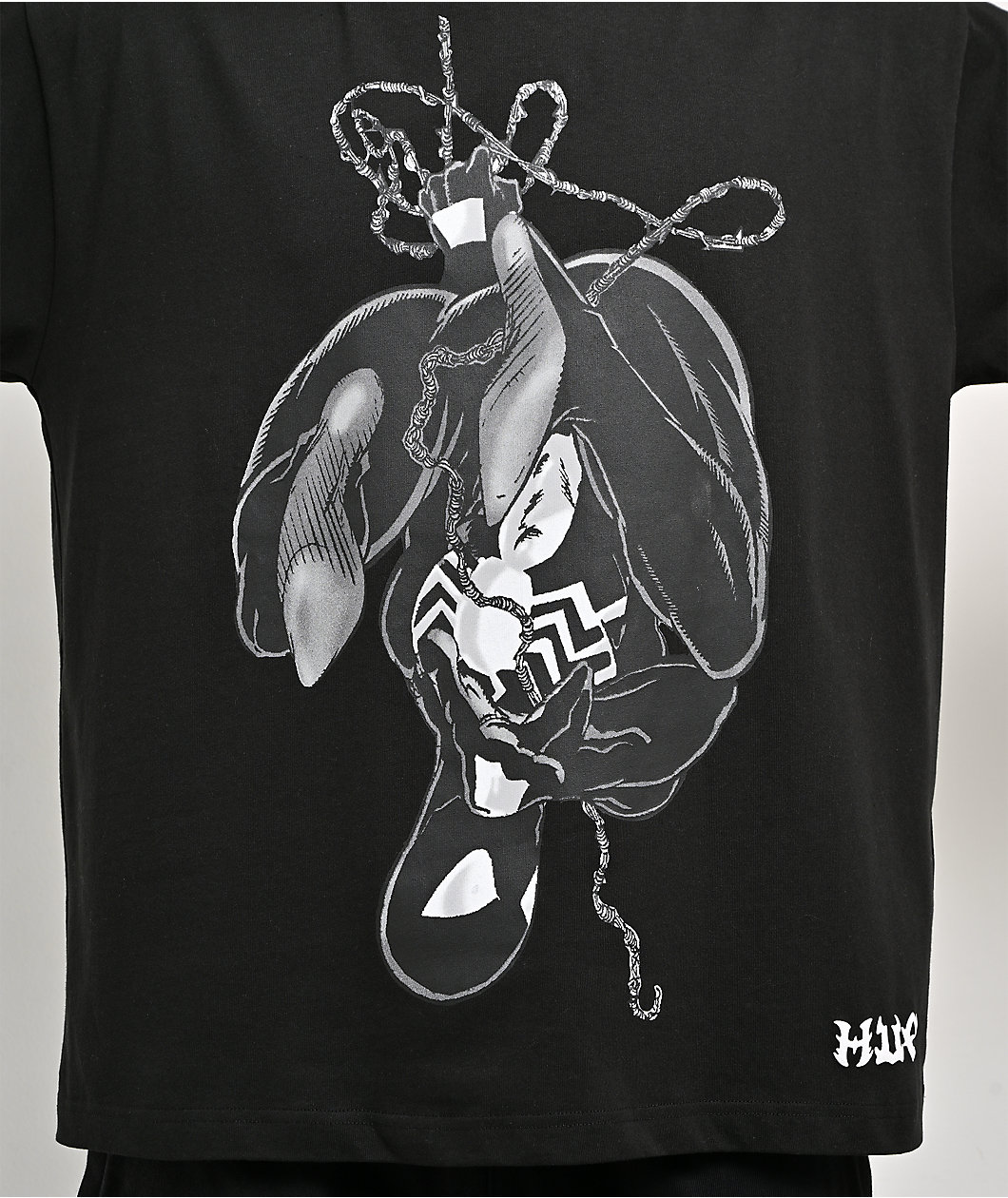 HUF x Spider-Man Upside Down Black Long Sleeve T-Shirt