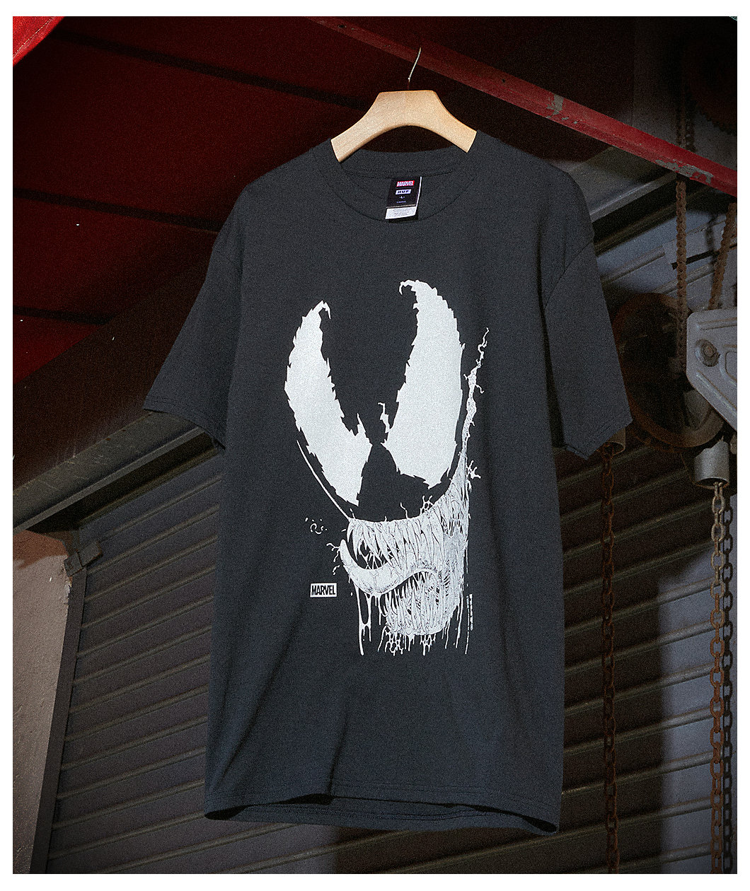 HUF x Spider-Man Vile Washed Black T-Shirt
