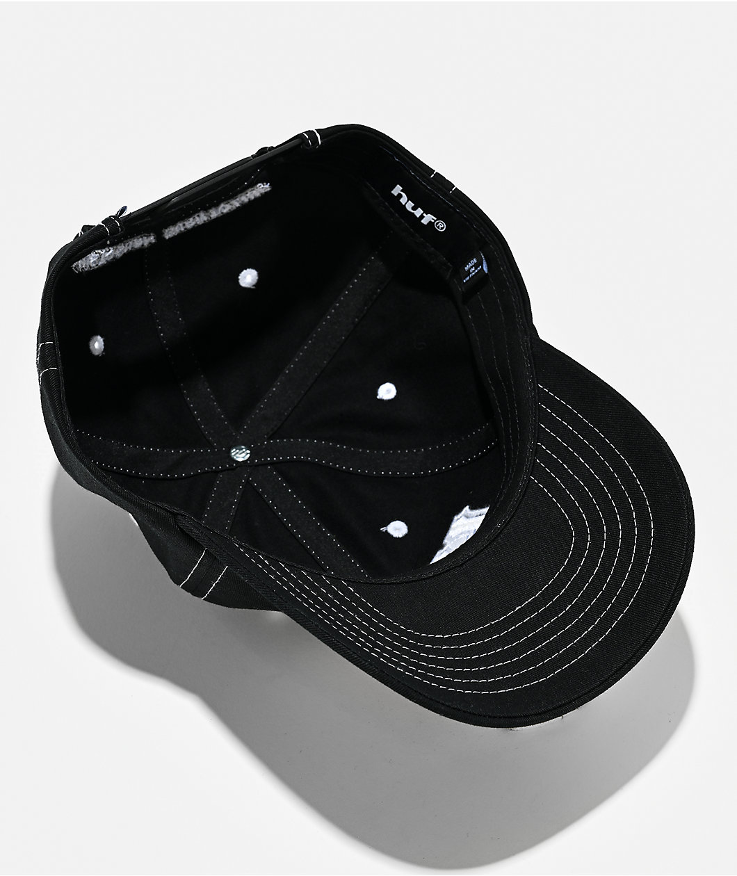 HUF x Spitfire Union Black Snapback Hat