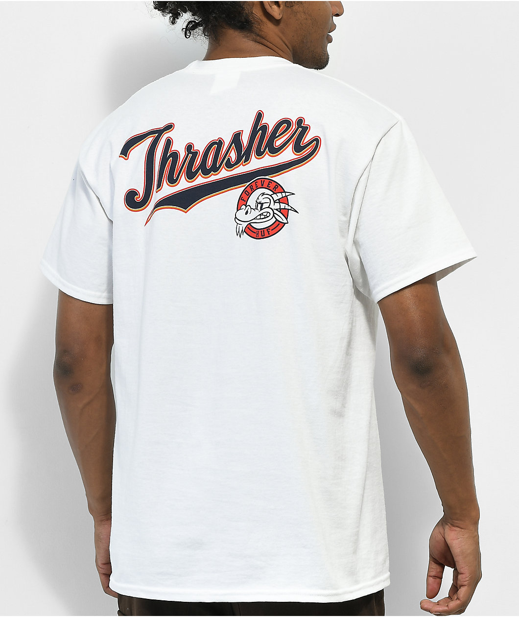 HUF x THRASHER Portola White T-Shirt