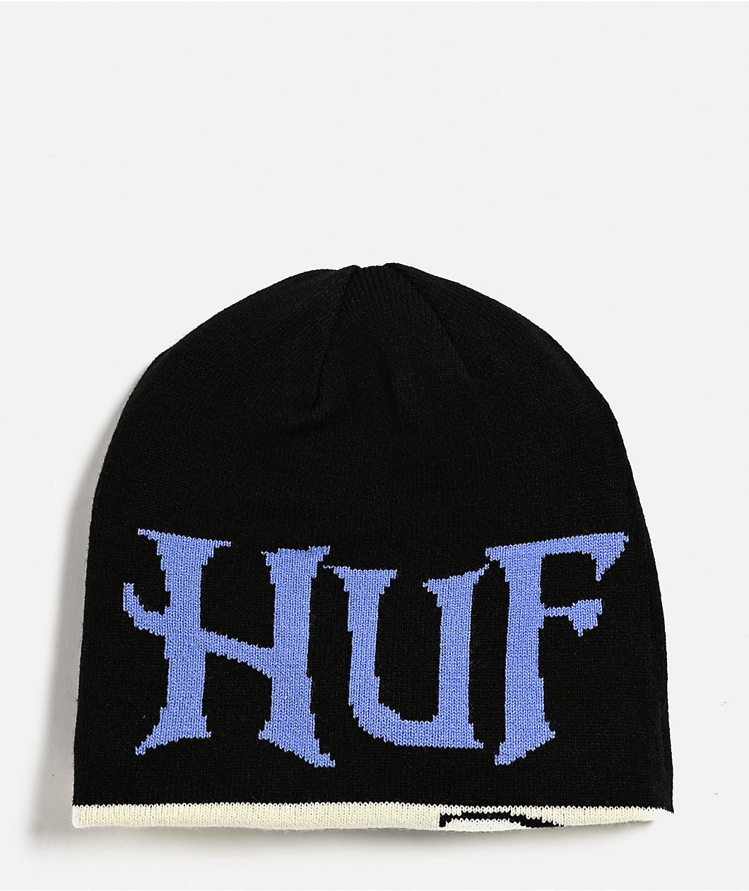 HUF x The Nightmare Before Christmas Natural & Black Reversible Skully Beanie