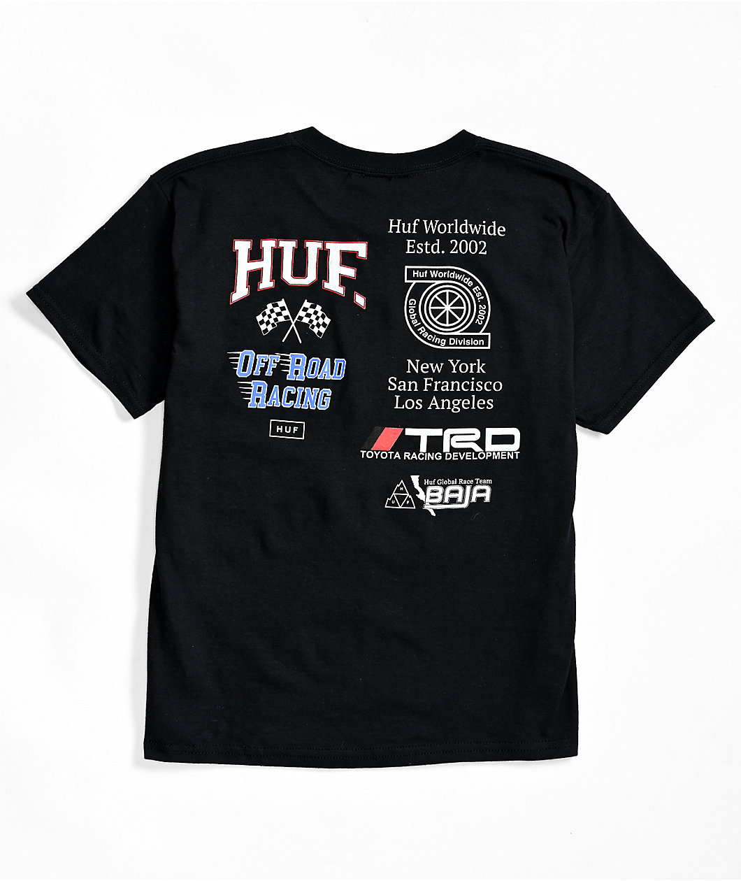 HUF x Toyota Racing Development Kids Toyota Racing Black T-Shirt