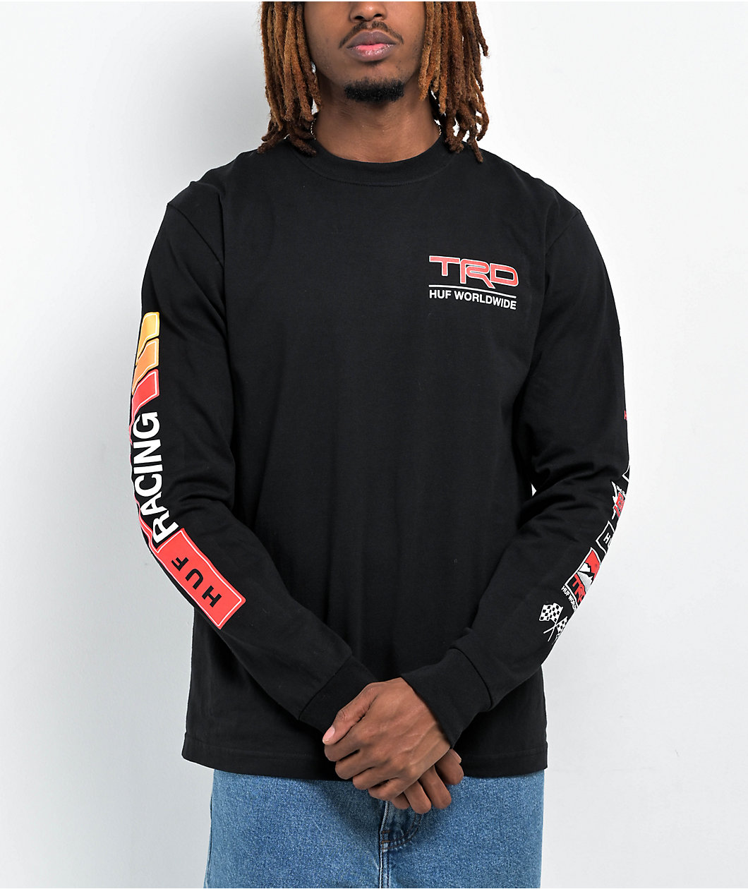 HUF x Toyota TRD Concept Black Long Sleeve T-Shirt