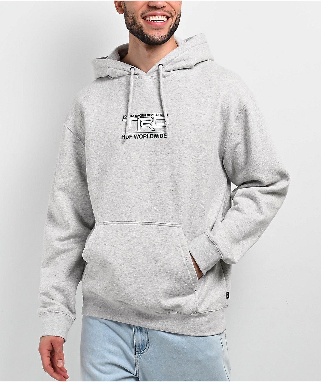 HUF x Toyota TRD Escape Grey Hoodie