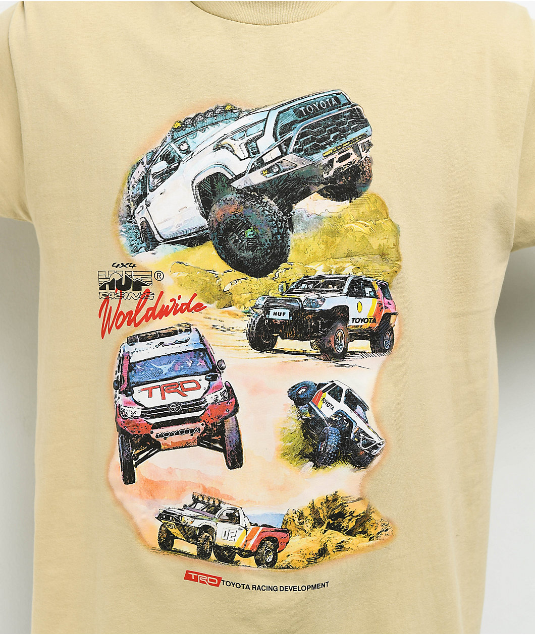 HUF x Toyota TRD Valley Trails White T-Shirt