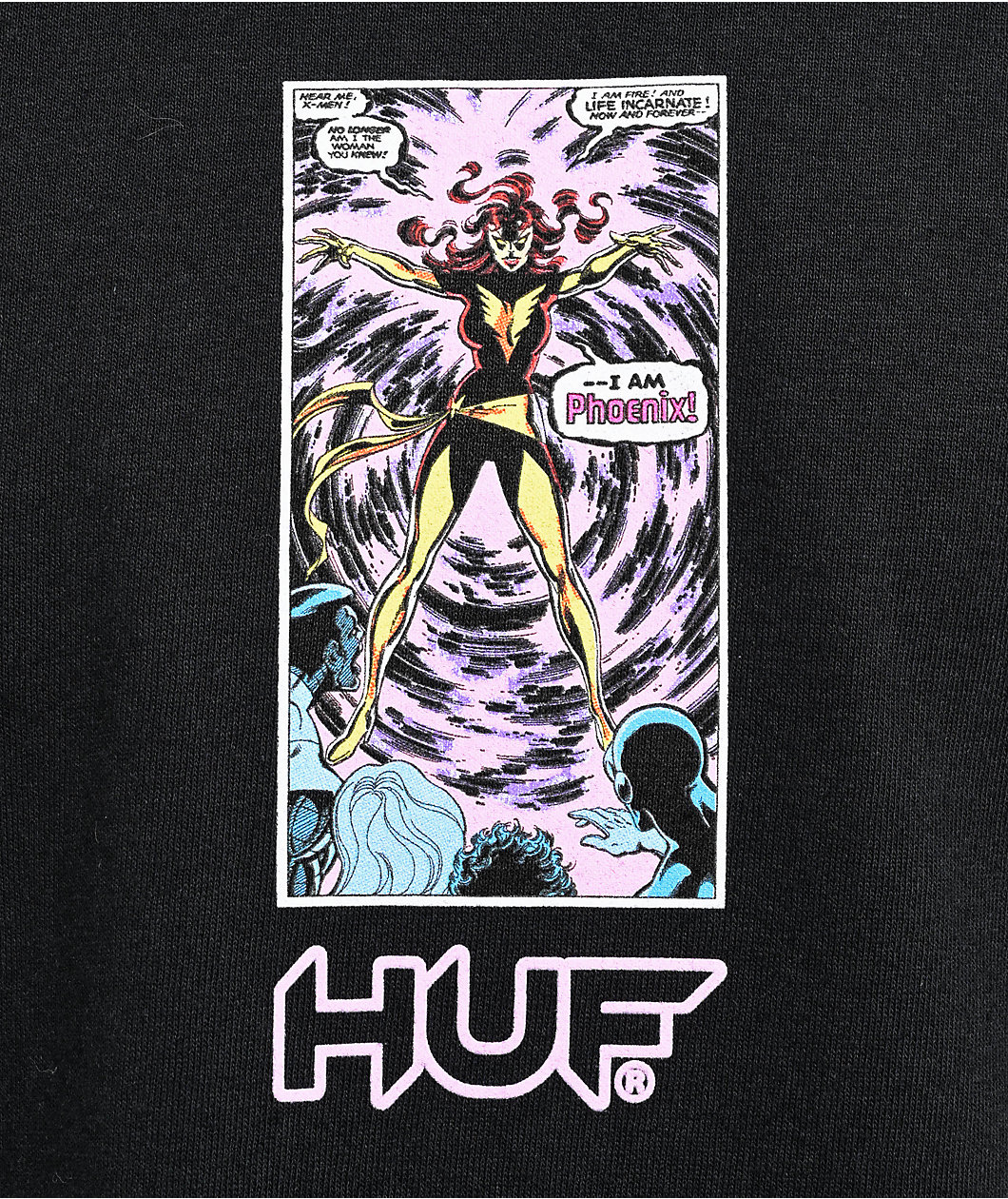 HUF x X-Men Phoenix Rising Black Long Sleeve T-Shirt