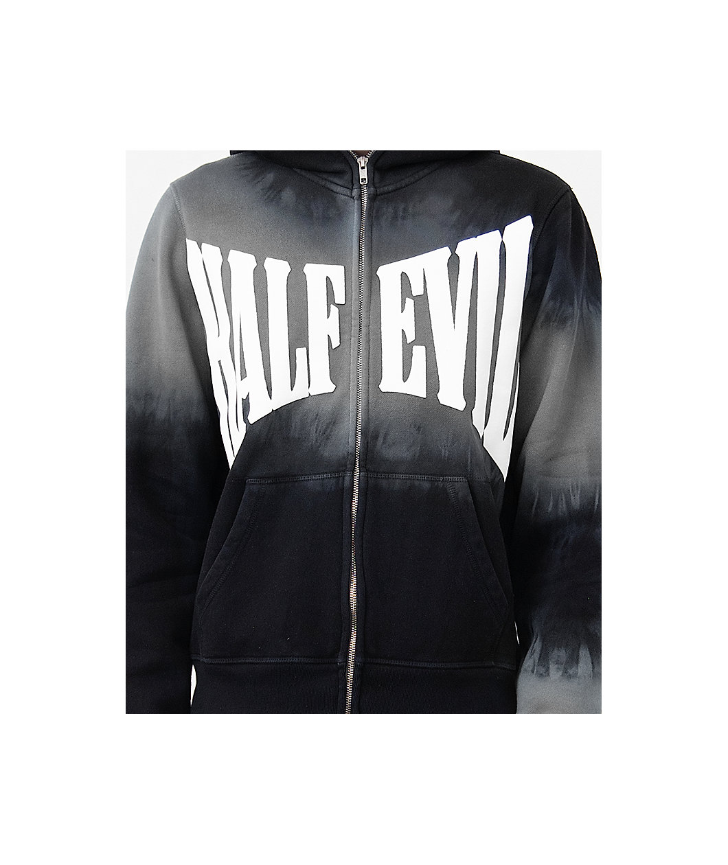 Half Evil Arc Blue Wash Zip Hoodie