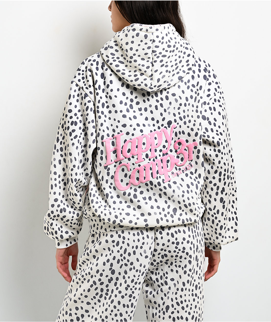Happy Camp3r Dalmatian Darling White Hoodie