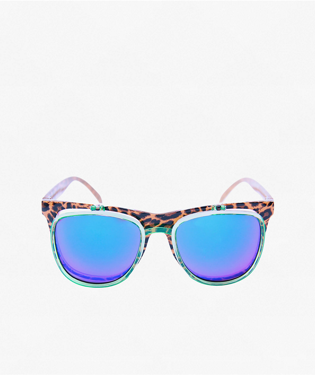 Happy Hour Leopard Party Flip Up Sunglasses