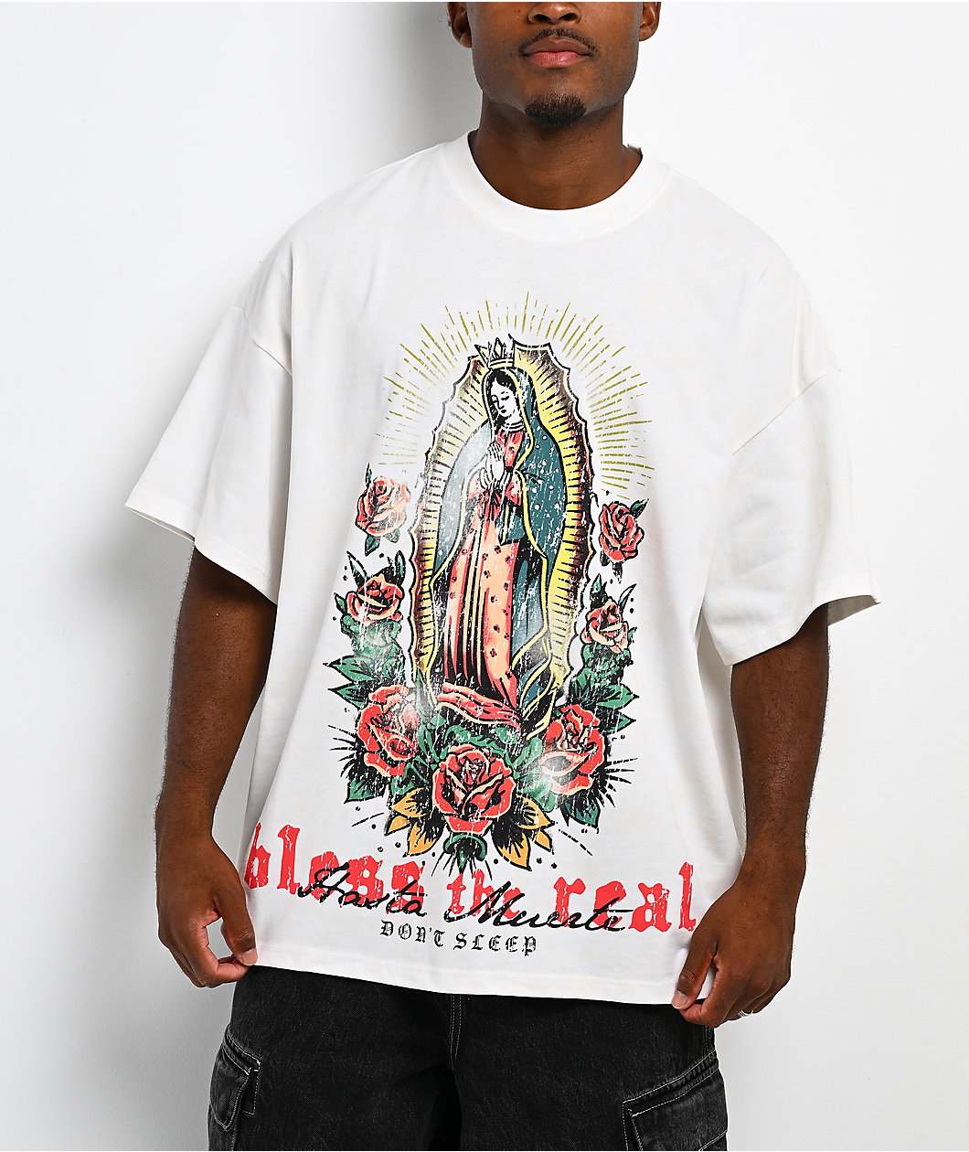 Hasta Muerte Bless The Real White T-Shirt
