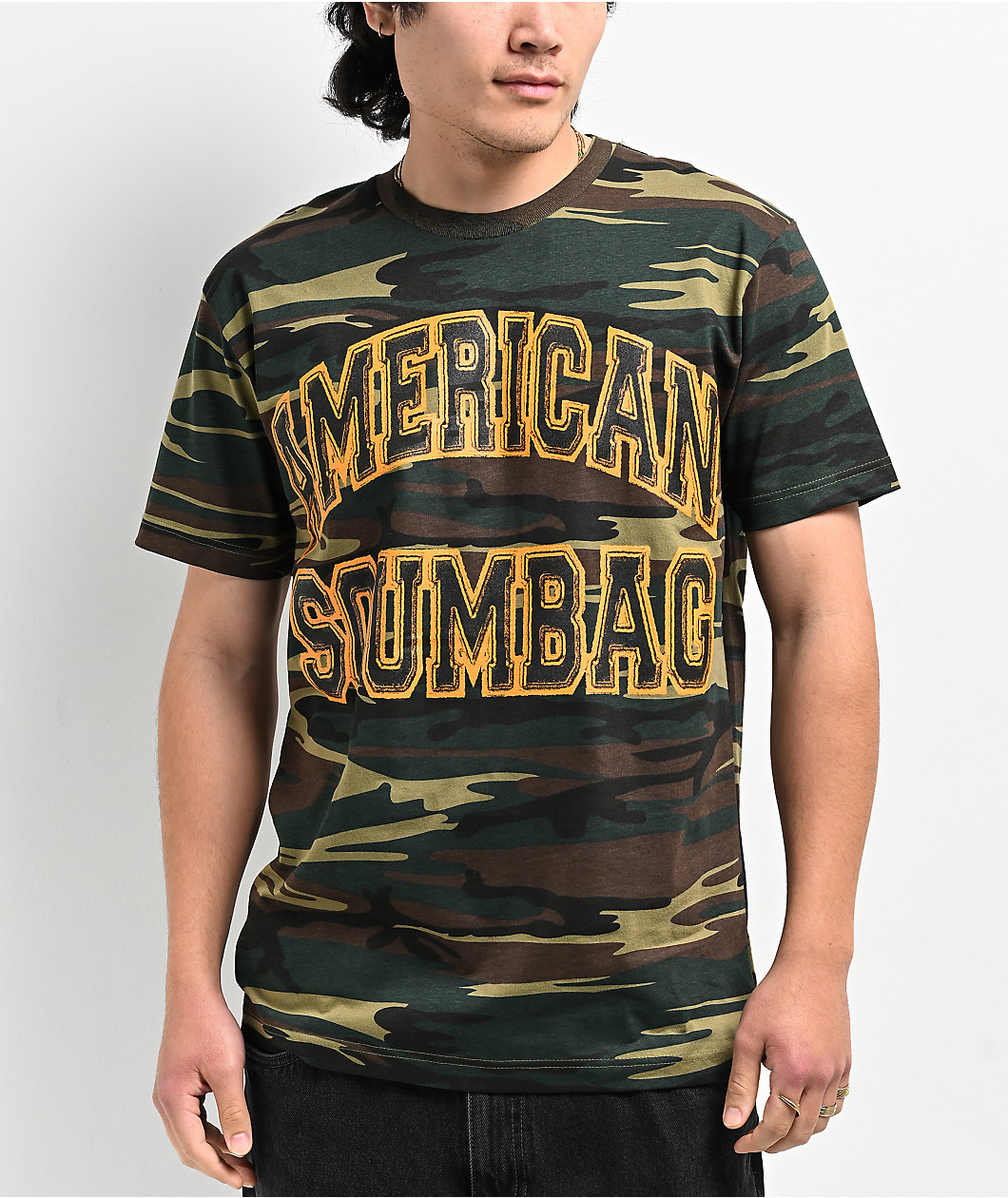 Hazheart American Scumbag Camo T-Shirt