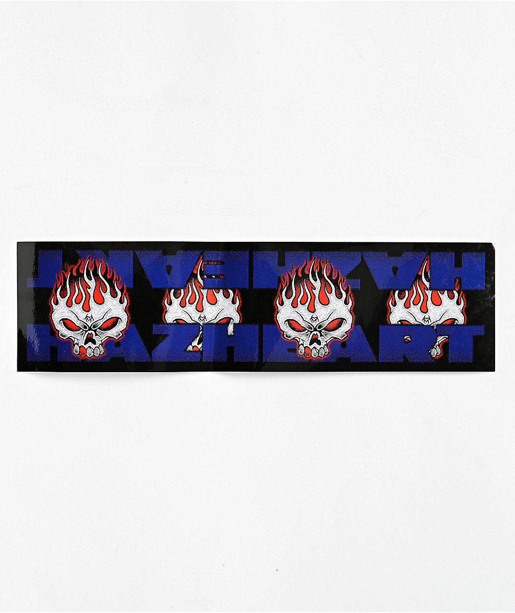 Hazheart Flame Hazzy Black Bumper Sticker