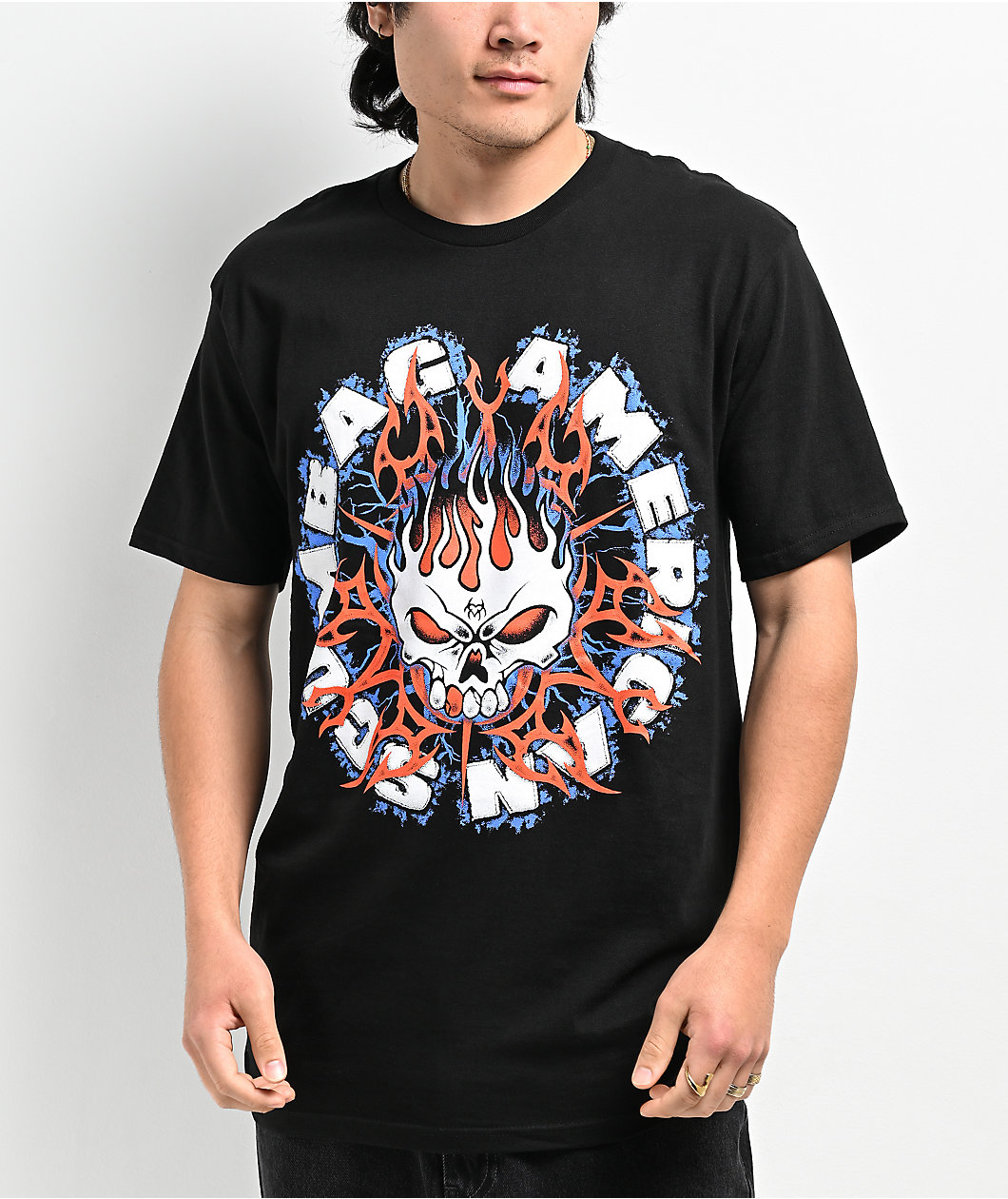 Hazheart Flame Hazzy Black T-Shirt