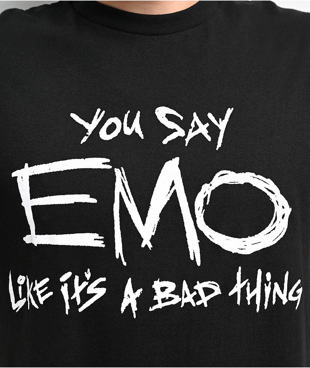 Hazheart x Emo Nite You Say Emo Black T-Shirt