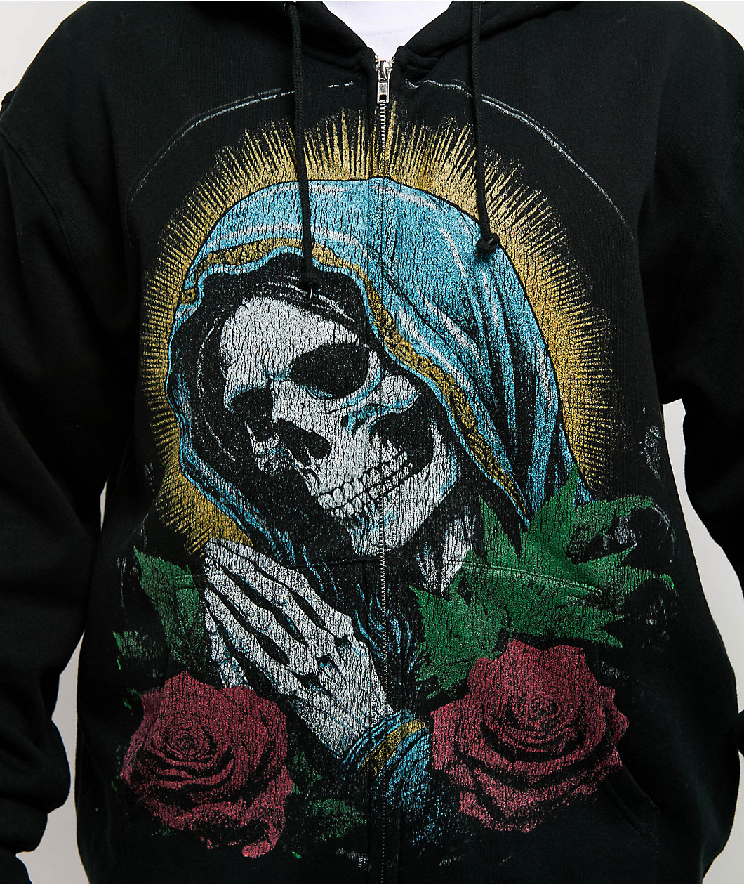 Heartbreakers Club Blessed Black Zip Hoodie
