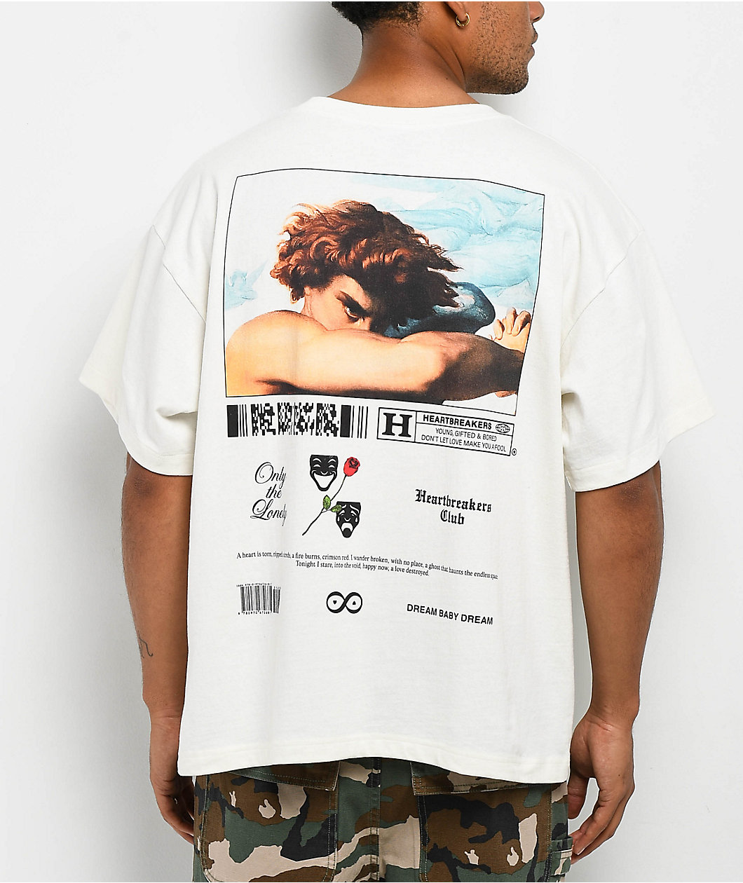 Heartbreakers Club Fallen White Heavyweight T-Shirt