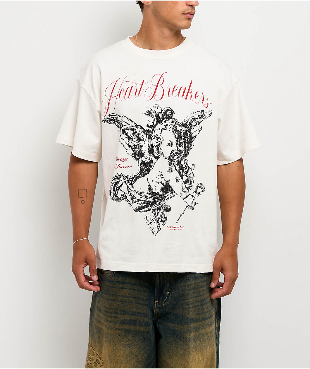 Heartbreakers Club Forever White Heavyweight T-Shirt