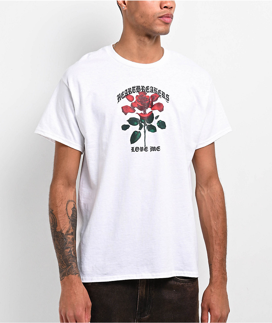 Heartbreakers Club Love Me White T-Shirt