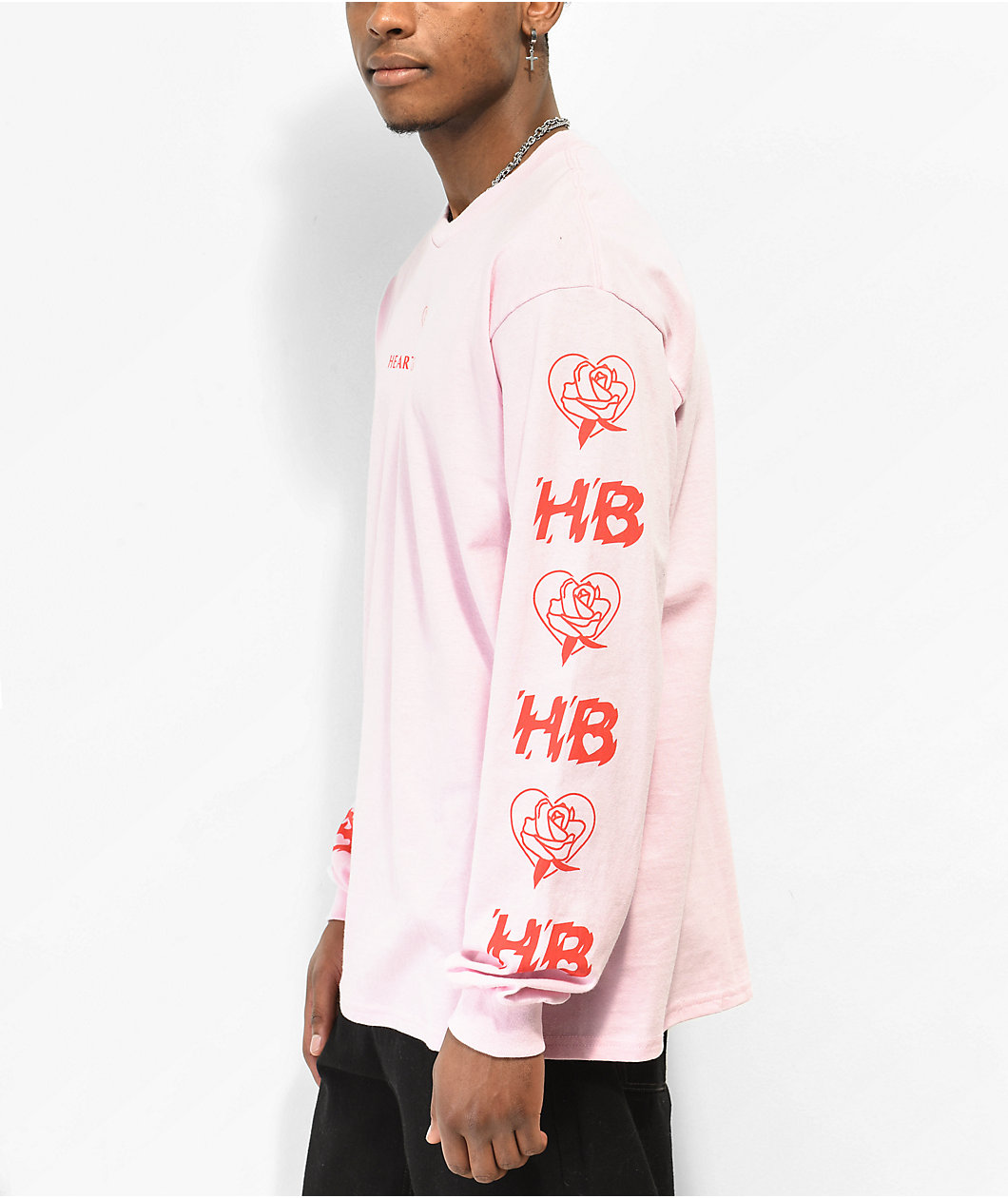 Heartbreakers Club Spark Pink Long Sleeve T-Shirt