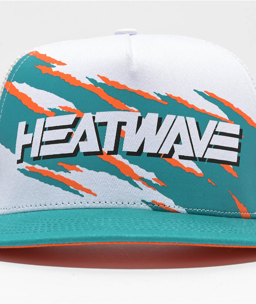 Heat Wave Bolt Smoker White Trucker Hat