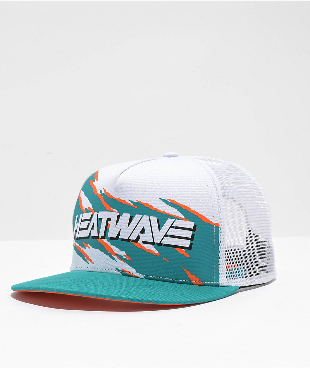 Heat Wave Bolt Smoker White Trucker Hat