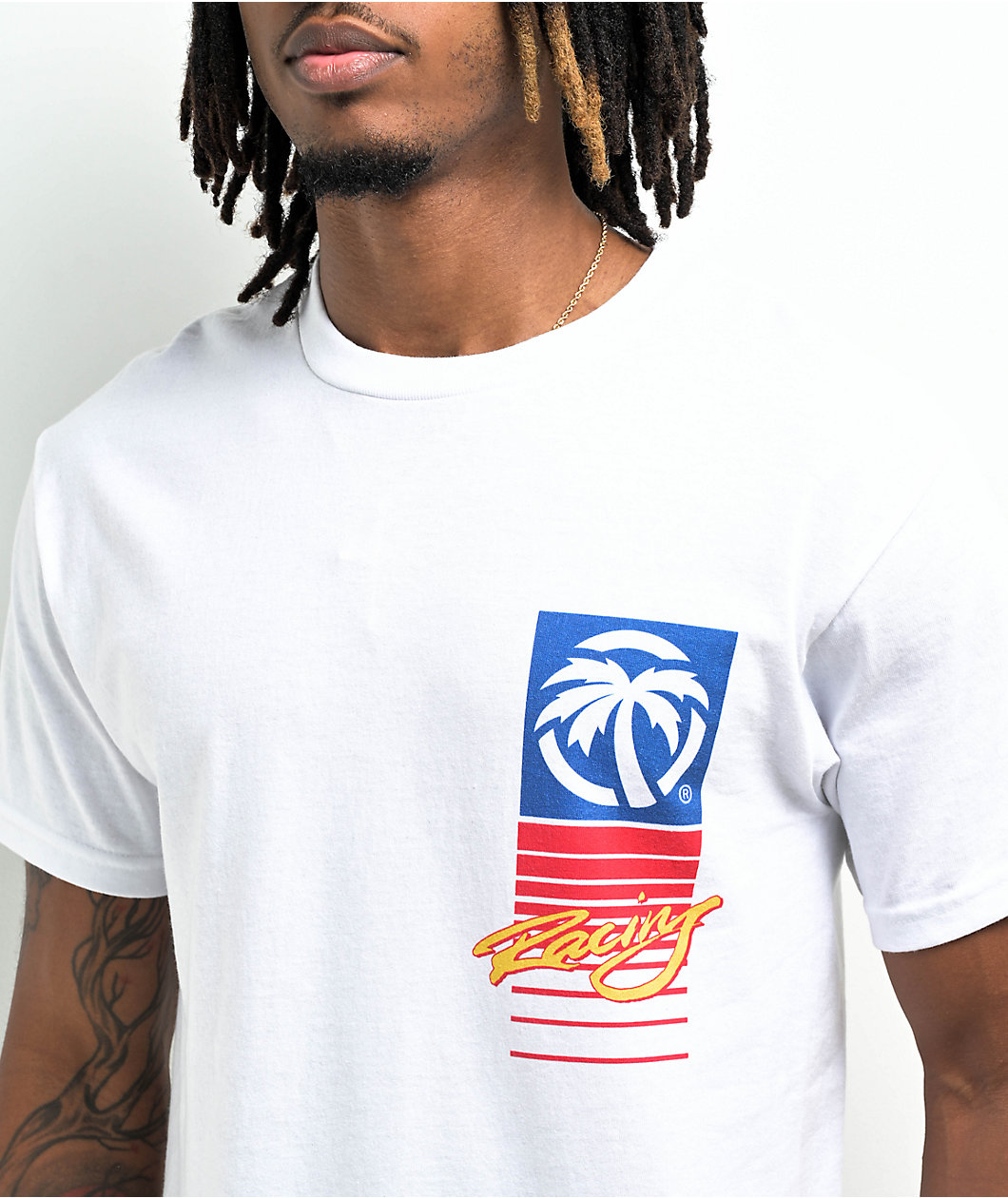 Heat Wave Highlighter Trucker White T-Shirt