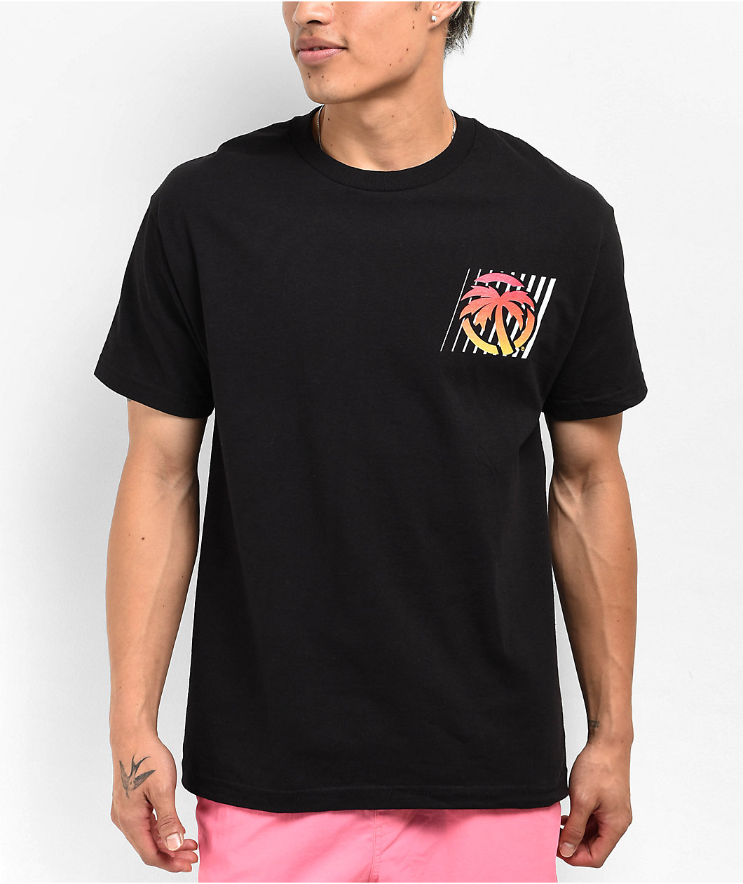 Heat Wave Wavy Black T-Shirt