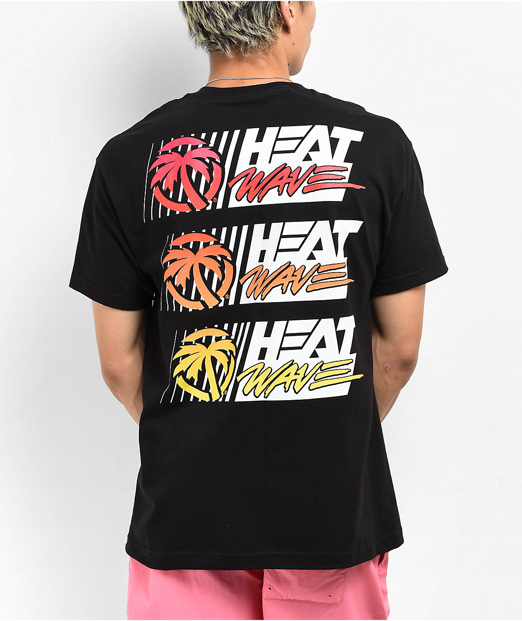 Heat Wave Wavy Black T-Shirt