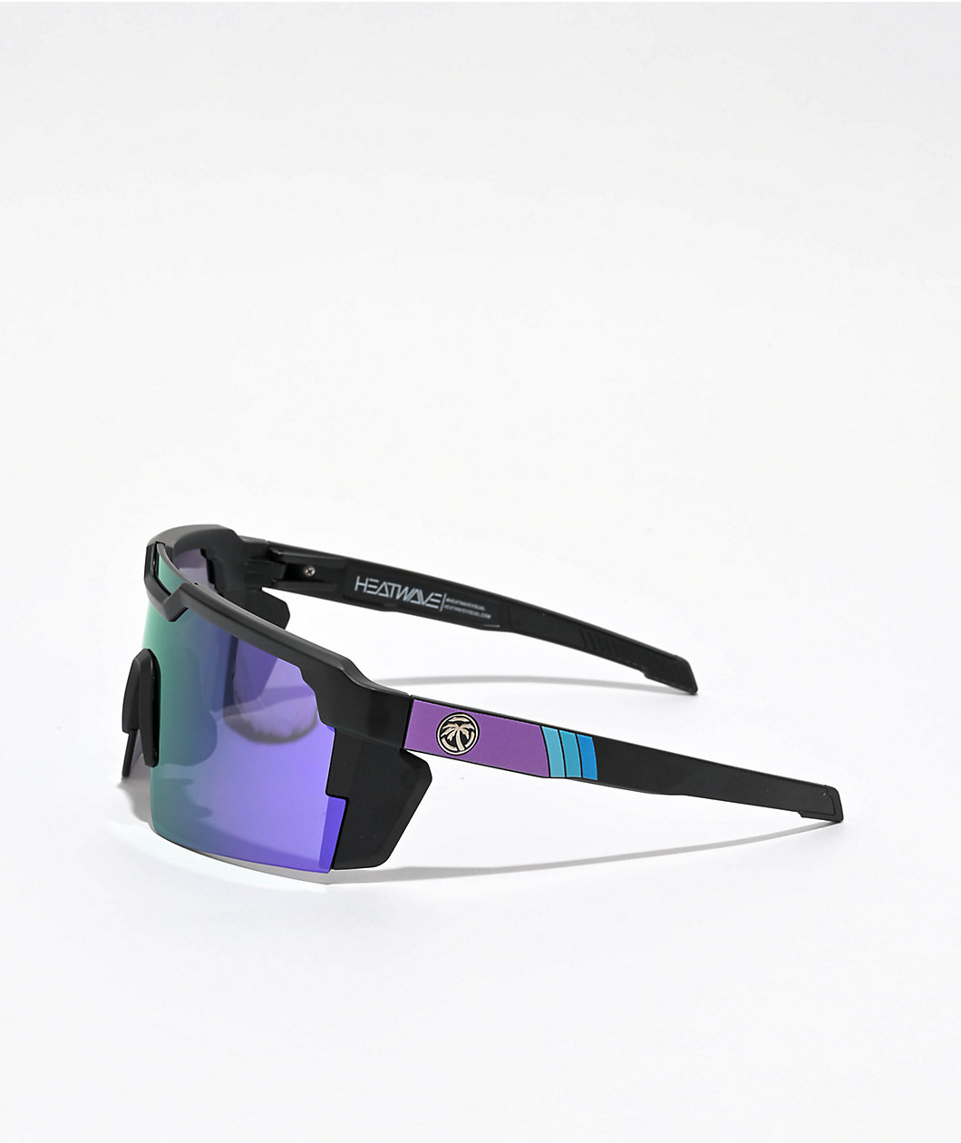 Heat Wave x Shreddy Future Tech Z87+ Black & Purple Polarized Sunglasses