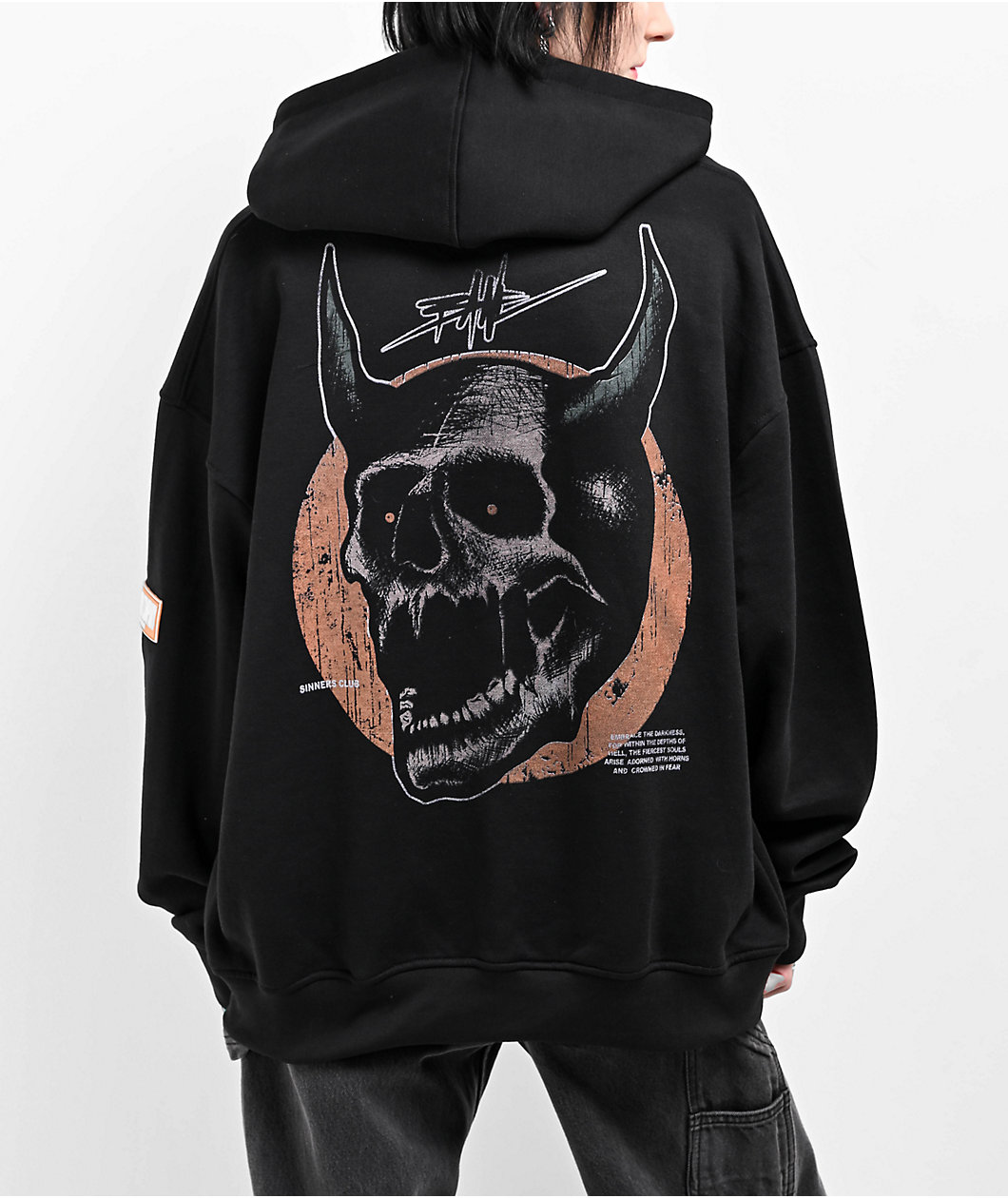 Hell & Company Brain Case Black Hoodie