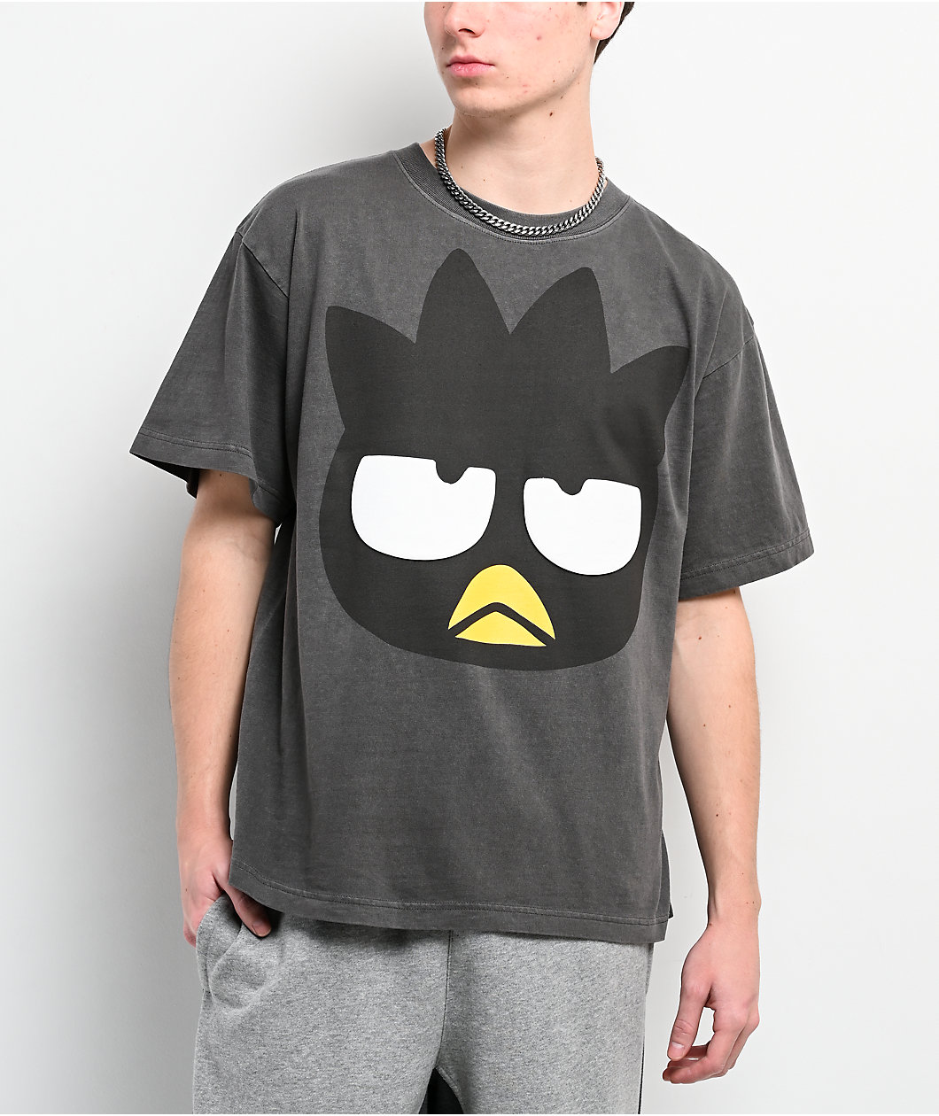 Hello Kitty® & Friends | A.LAB Badtz-maru™ Over The Rainbow Vintage Black T-Shirt