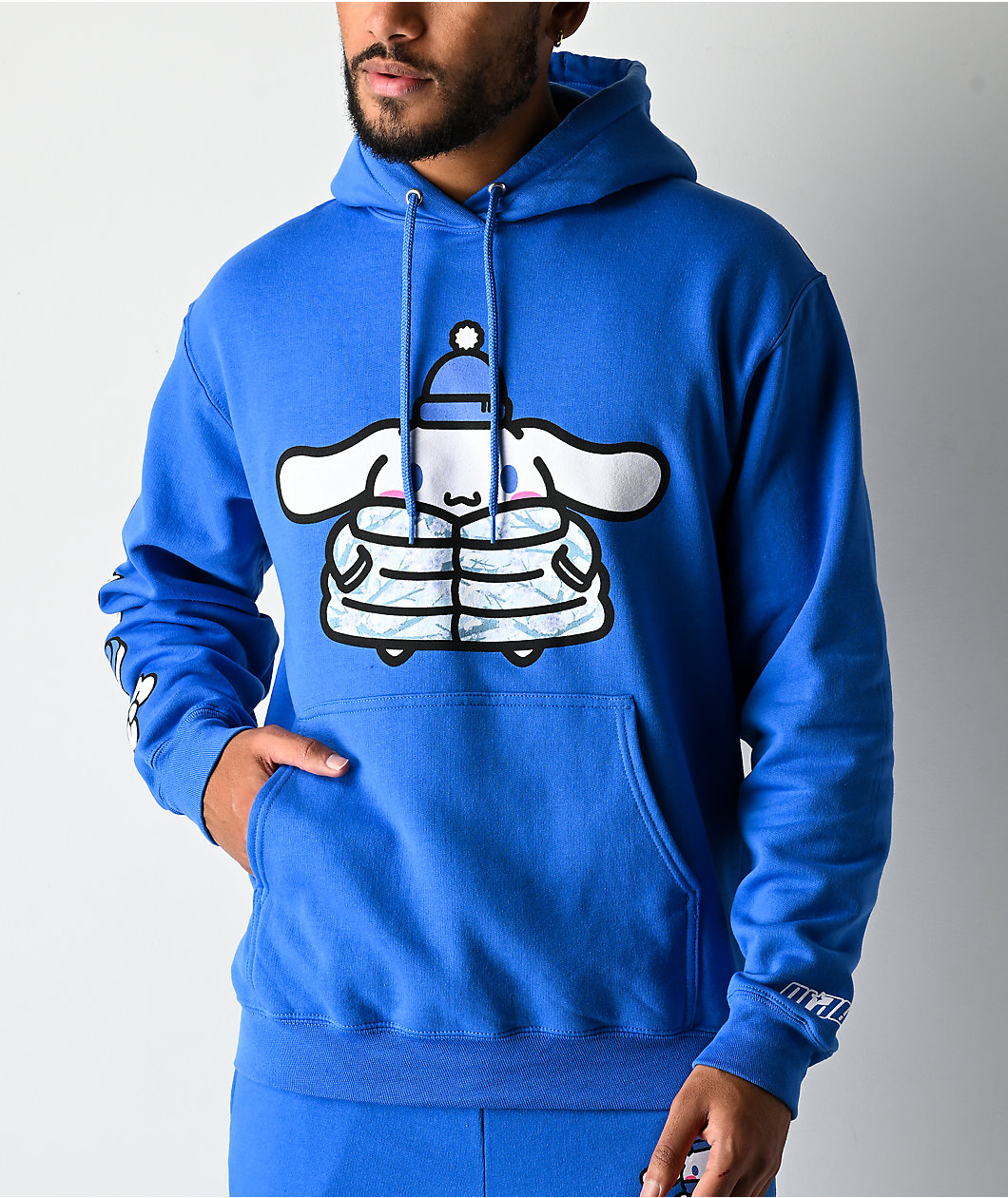 Hello Kitty® & Friends | A.LAB Cinnamoroll™ Camo Puffer Blue Hoodie