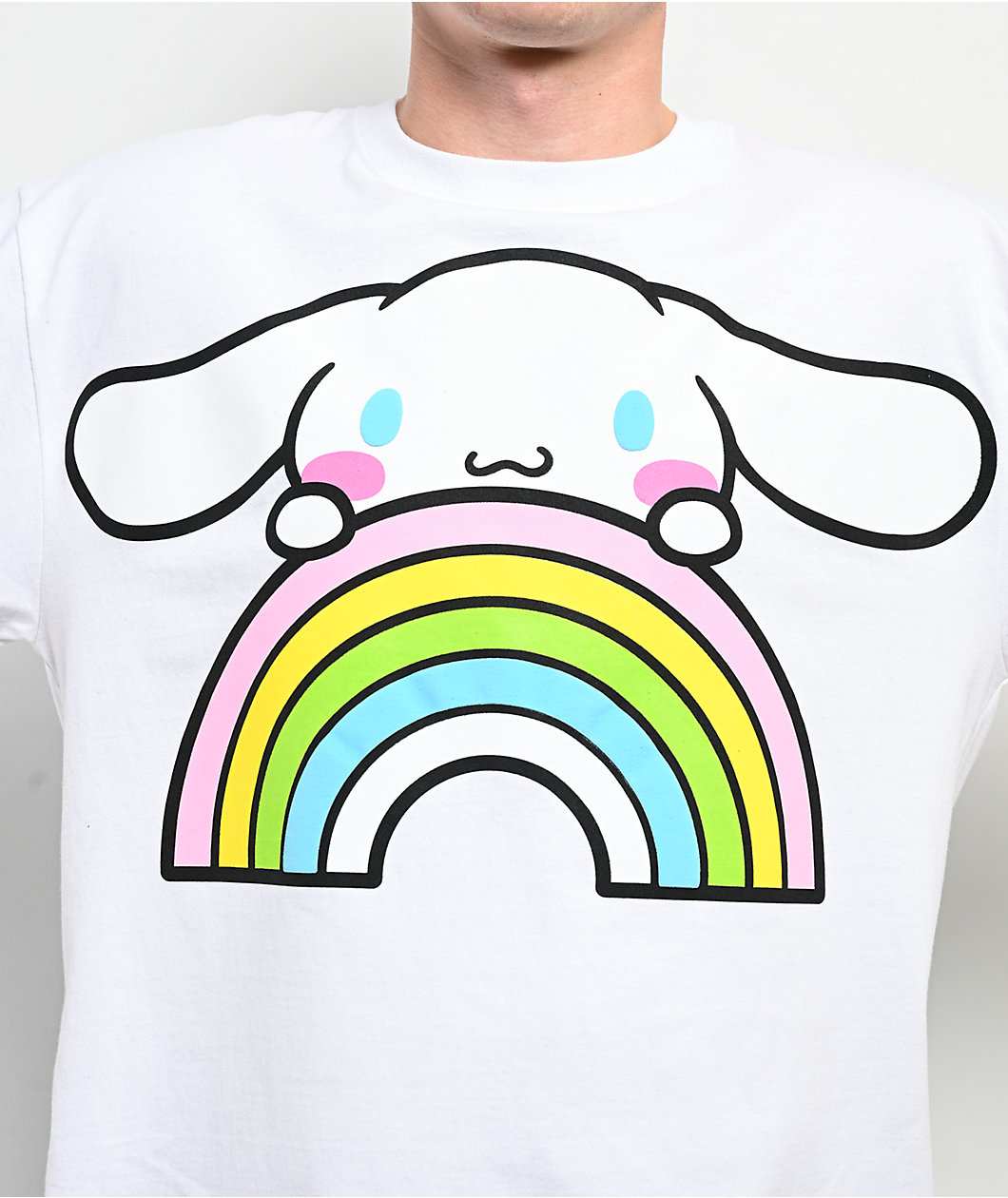 Hello Kitty® & Friends | A.LAB Cinnamoroll™ Over The Rainbow White T-Shirt