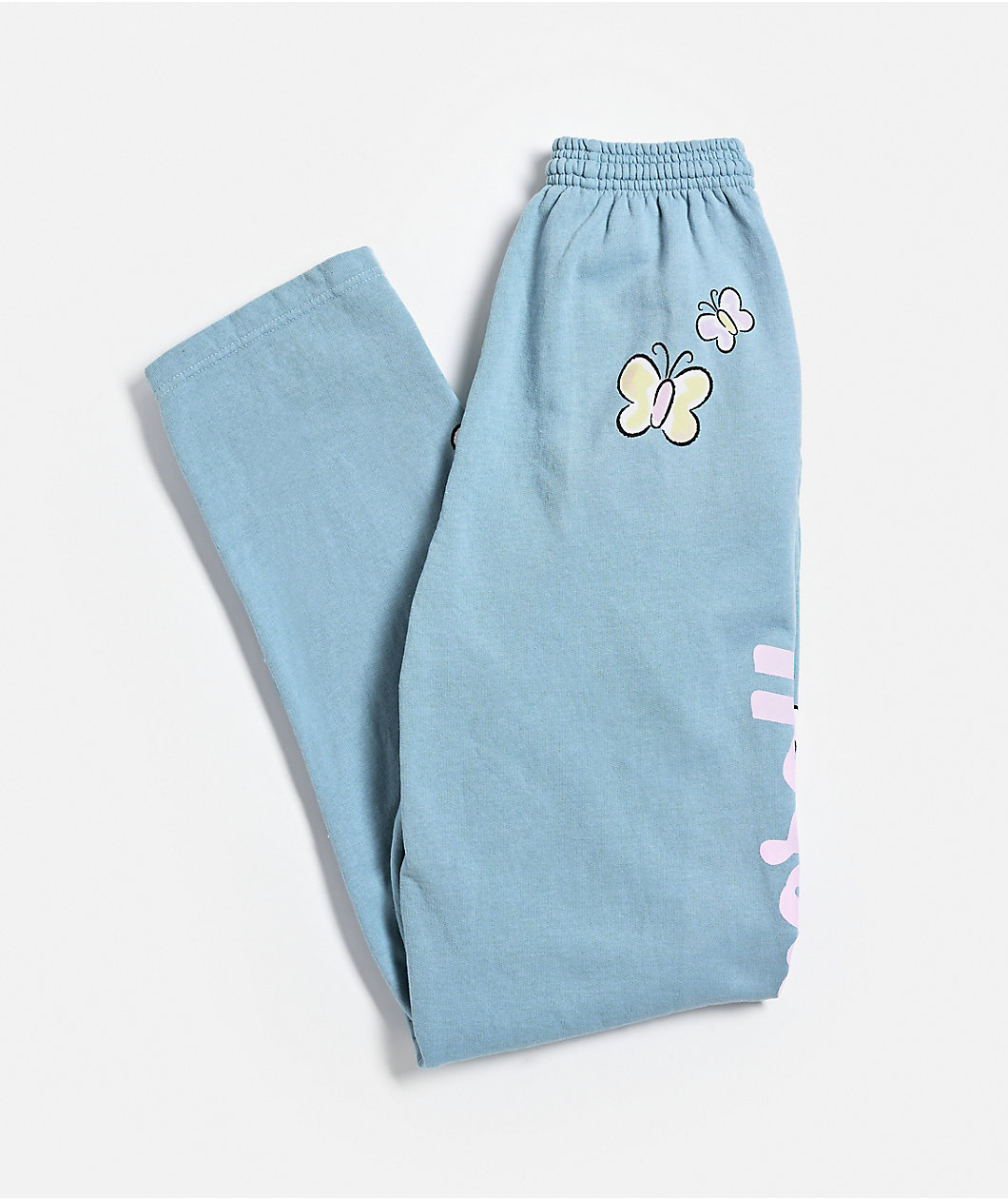 Hello Kitty® & Friends | A.LAB Cinnamoroll™ Pink Ribbon Blue Sweatpants