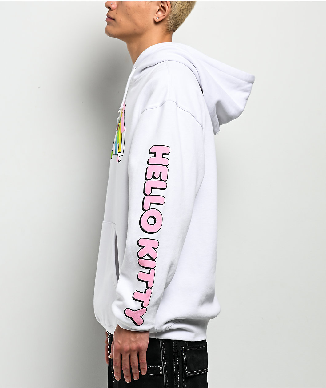 Hello Kitty® & Friends | A.LAB Hello Kitty Over The Rainbow White Hoodie