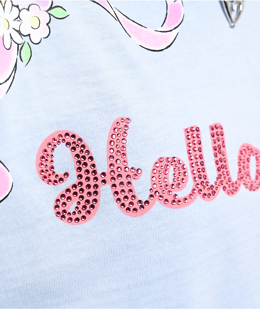 Hello Kitty® & Friends | A.LAB Hello Kitty Pink Ribbon Blue T-Shirt