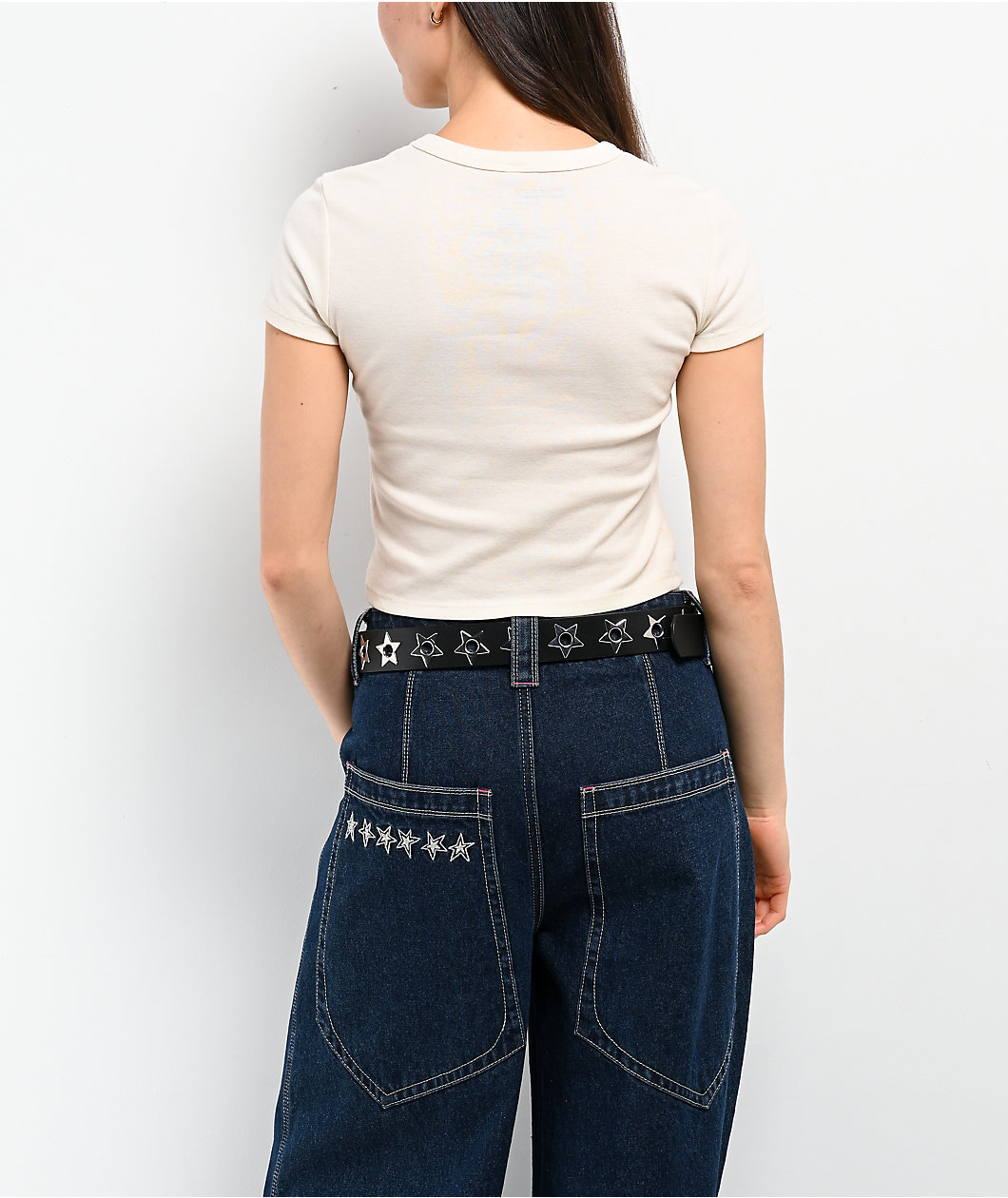 Hello Kitty® & Friends | A.LAB Keroppi™ Cowgirl Natural Crop T-Shirt