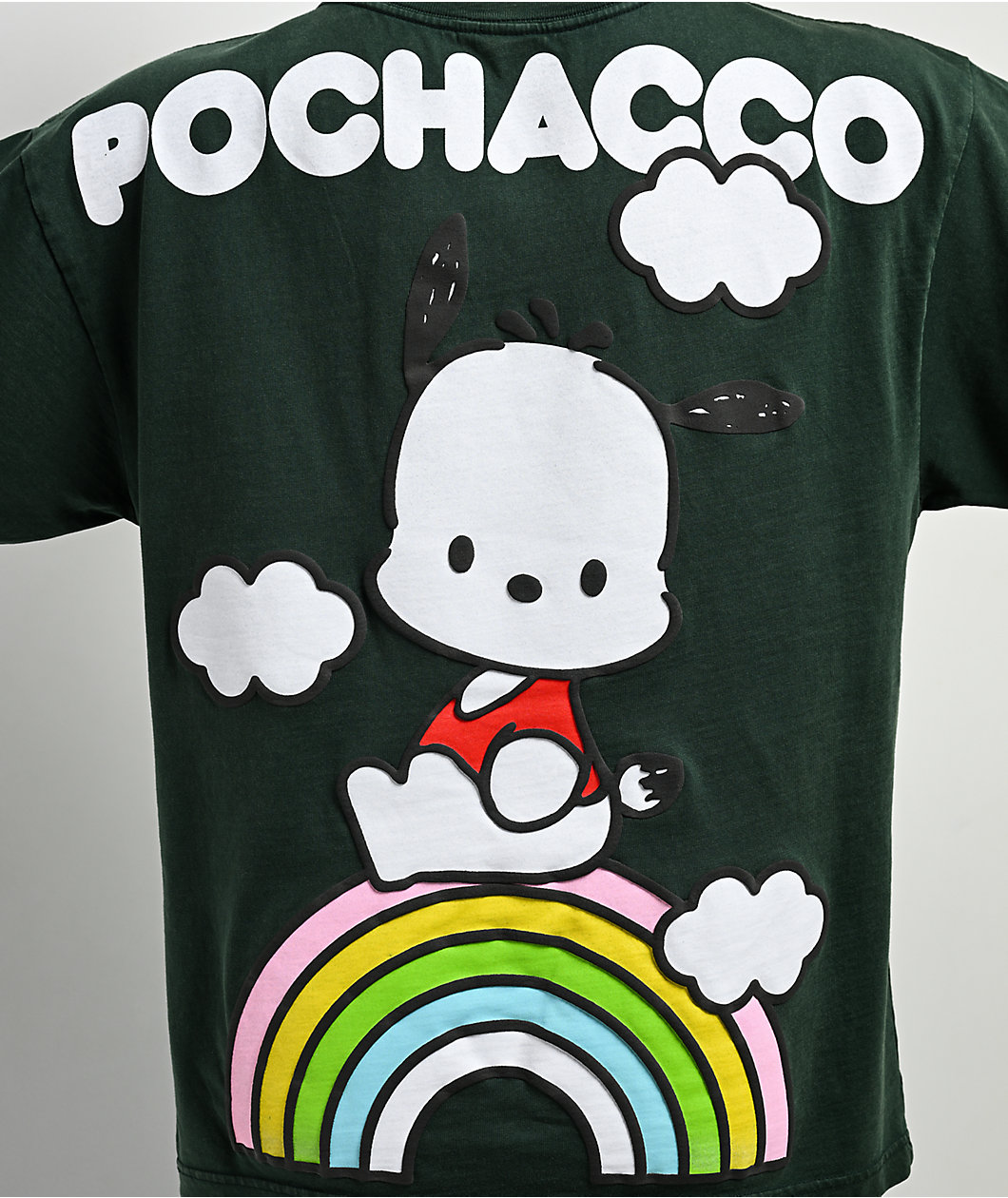 Hello Kitty® & Friends | A.LAB Pochacco™ Over The Rainbow Green T-Shirt