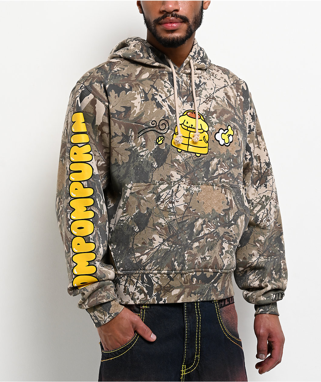 Hello Kitty® & Friends | A.LAB Pompompurin™ Camo Puffer Hoodie