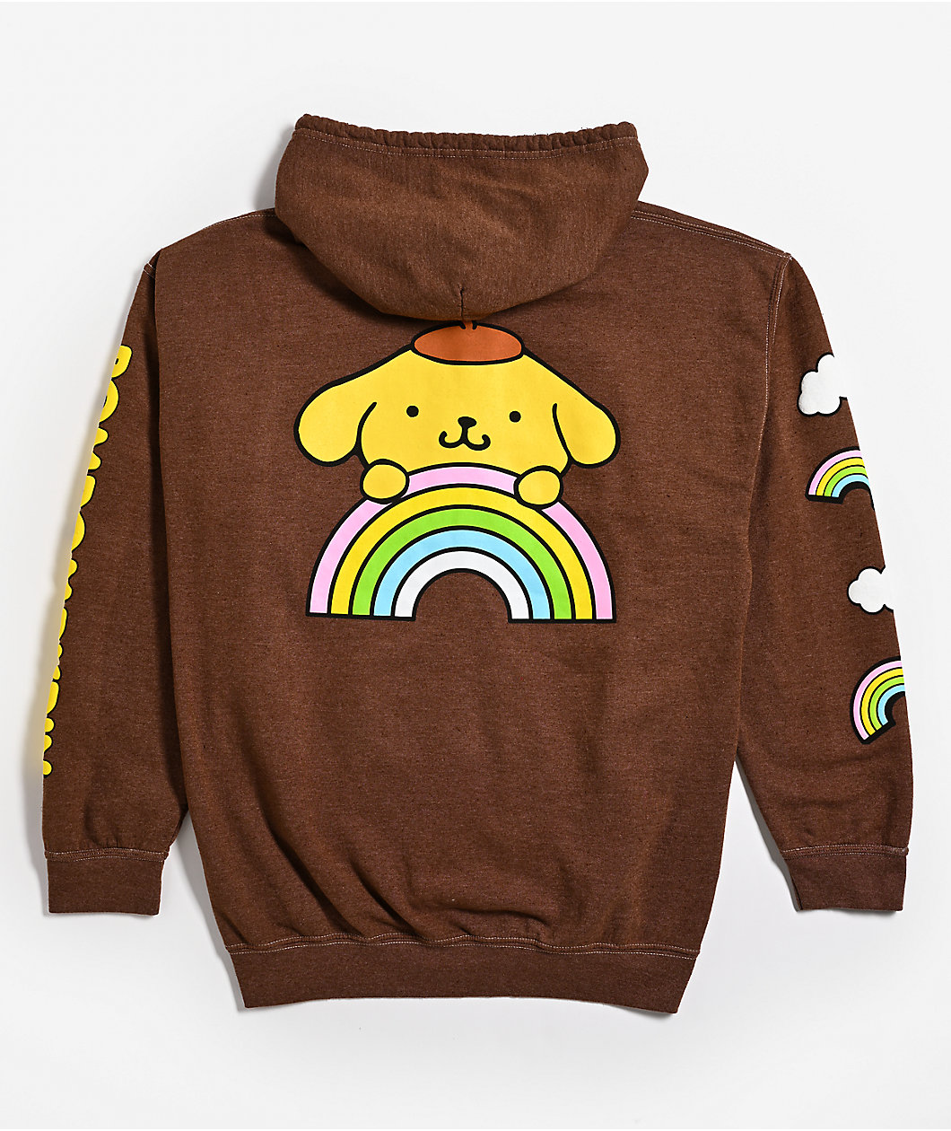 Hello Kitty® & Friends | A.LAB Pompompurin™ Over The Rainbow Brown Hoodie