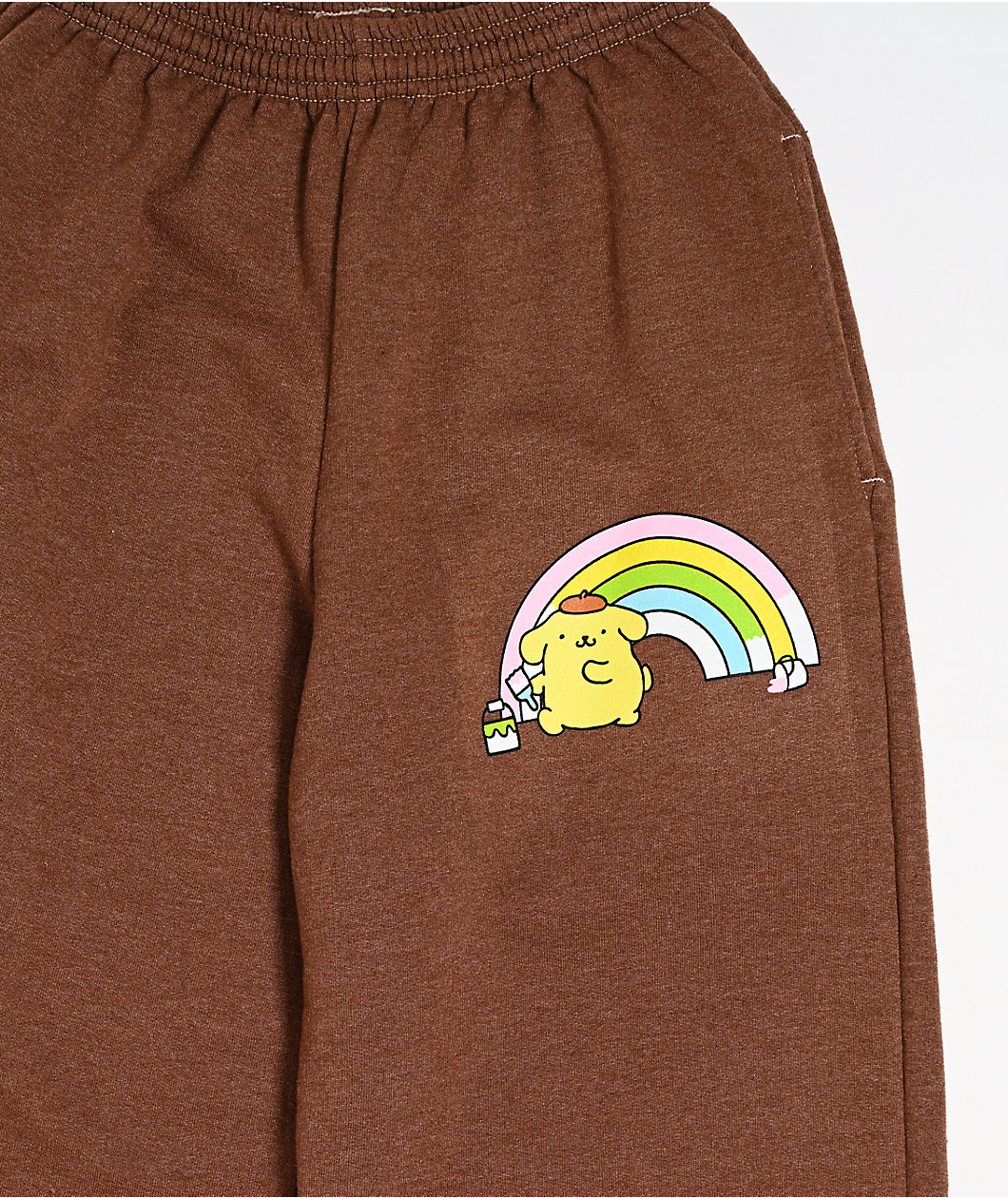 Hello Kitty® & Friends | A.LAB Pompompurin™ Over The Rainbow Brown Sweatpants
