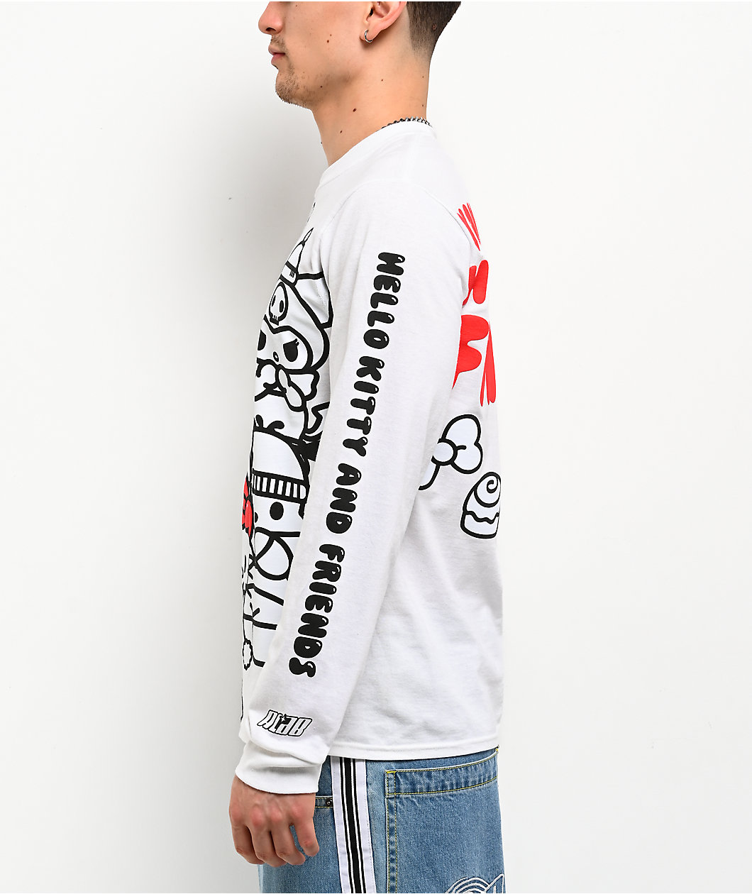 Hello Kitty® & Friends | A.LAB Puffer White Long Sleeve T-Shirt