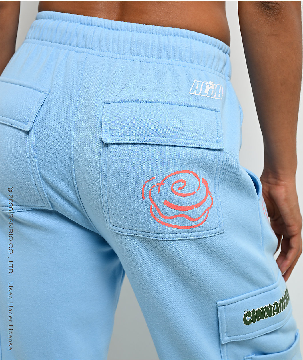 Hello Kitty® And Friends | A.LAB Cinnamoroll™ Street Graffiti Blue Cargo Sweatpants