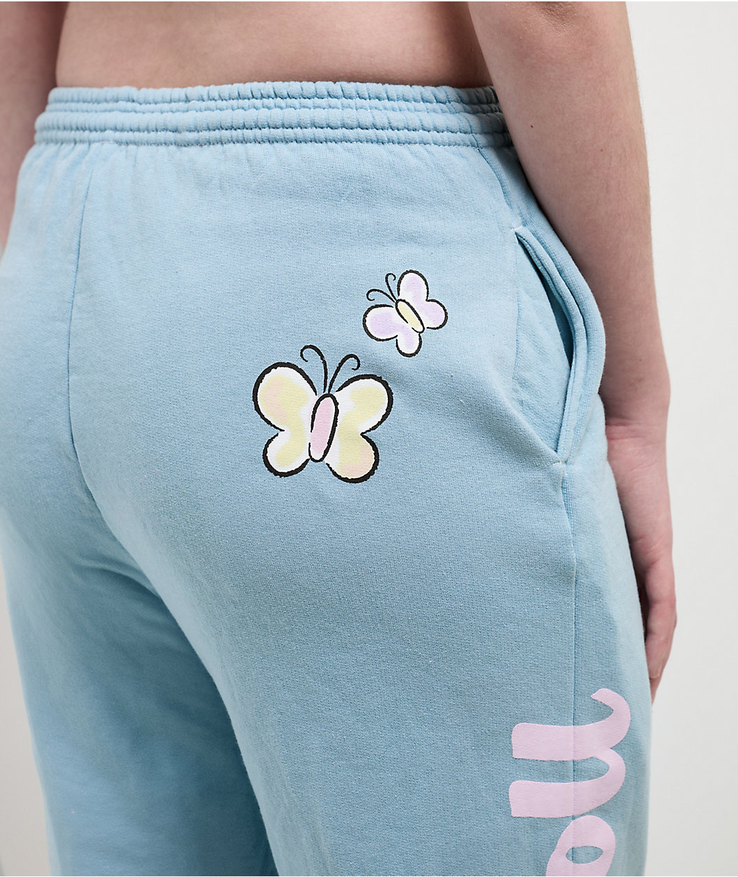 Hello Kitty® and Friends | A.LAB Cinnamoroll™ Pink Ribbon Blue Sweatpants