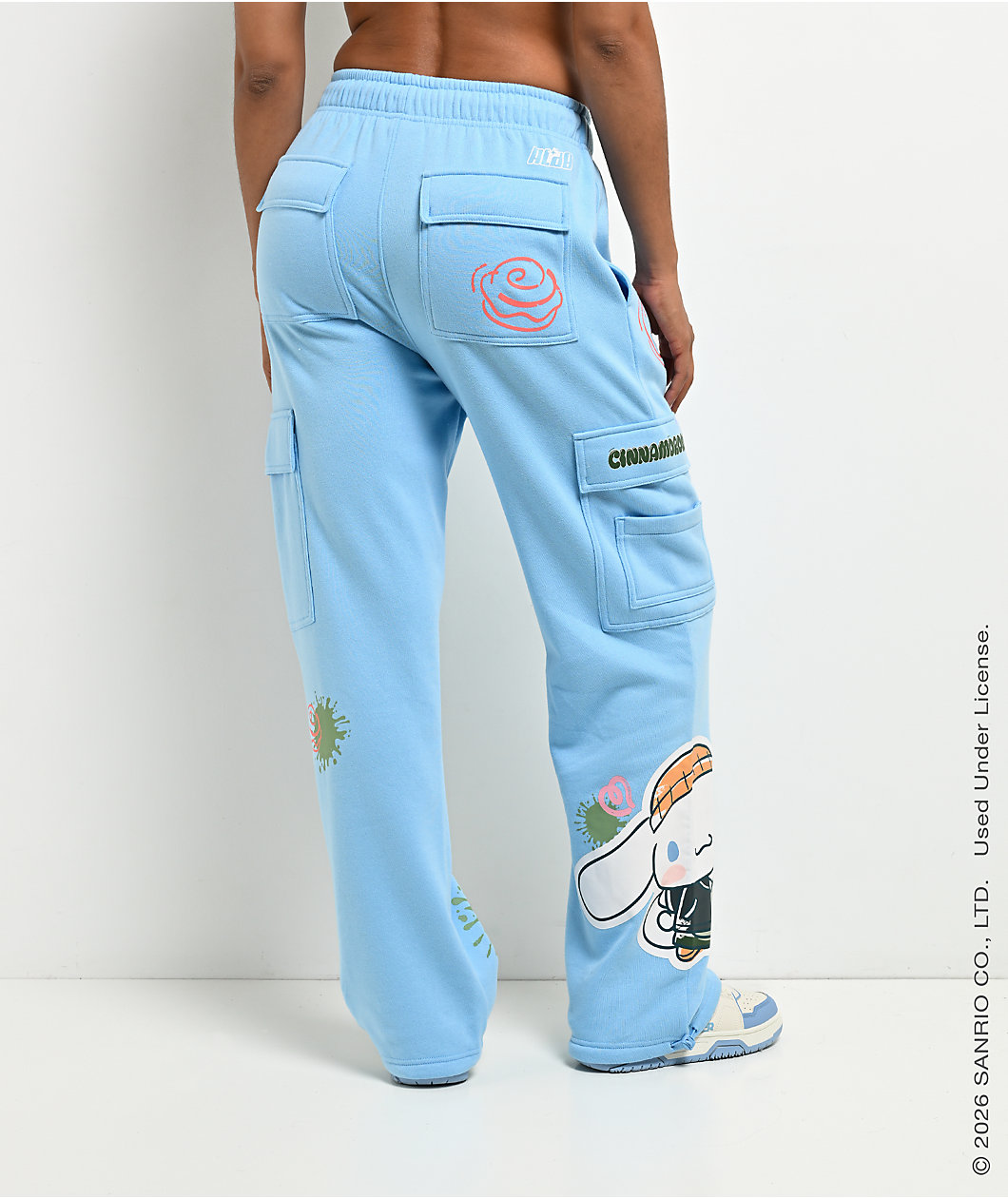 Hello Kitty® and Friends | A.LAB Cinnamoroll™ Street Graffiti Blue Cargo Sweatpants