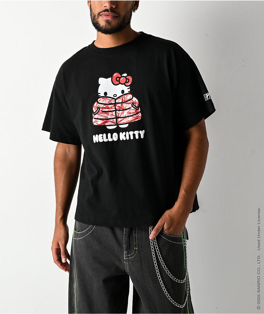 Hello Kitty® and Friends | A.LAB Hello Kitty® Camo Puffer Black T-Shirt