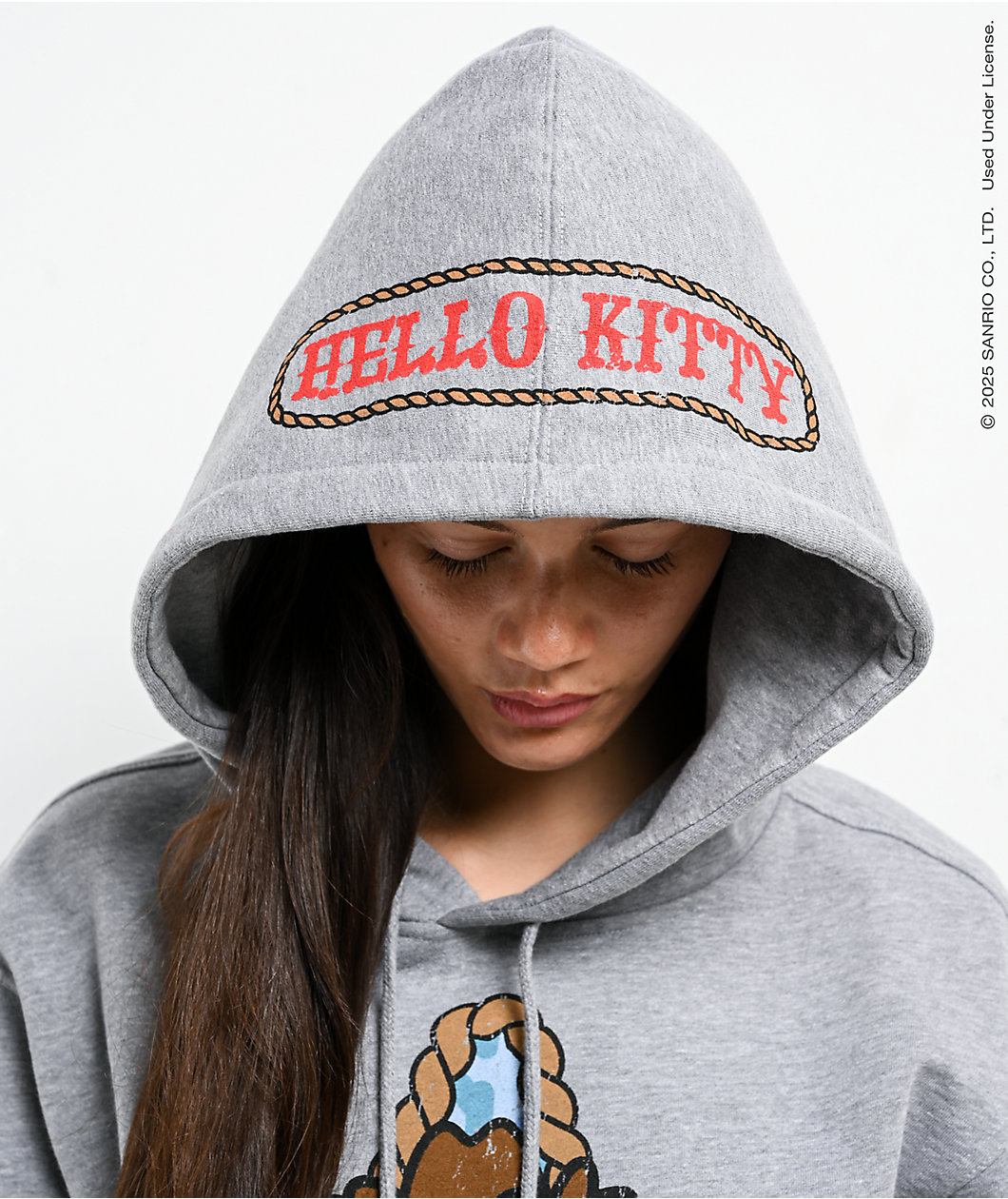 Hello Kitty® and Friends | A.LAB Hello Kitty® Cowgirl Heather Grey Hoodie